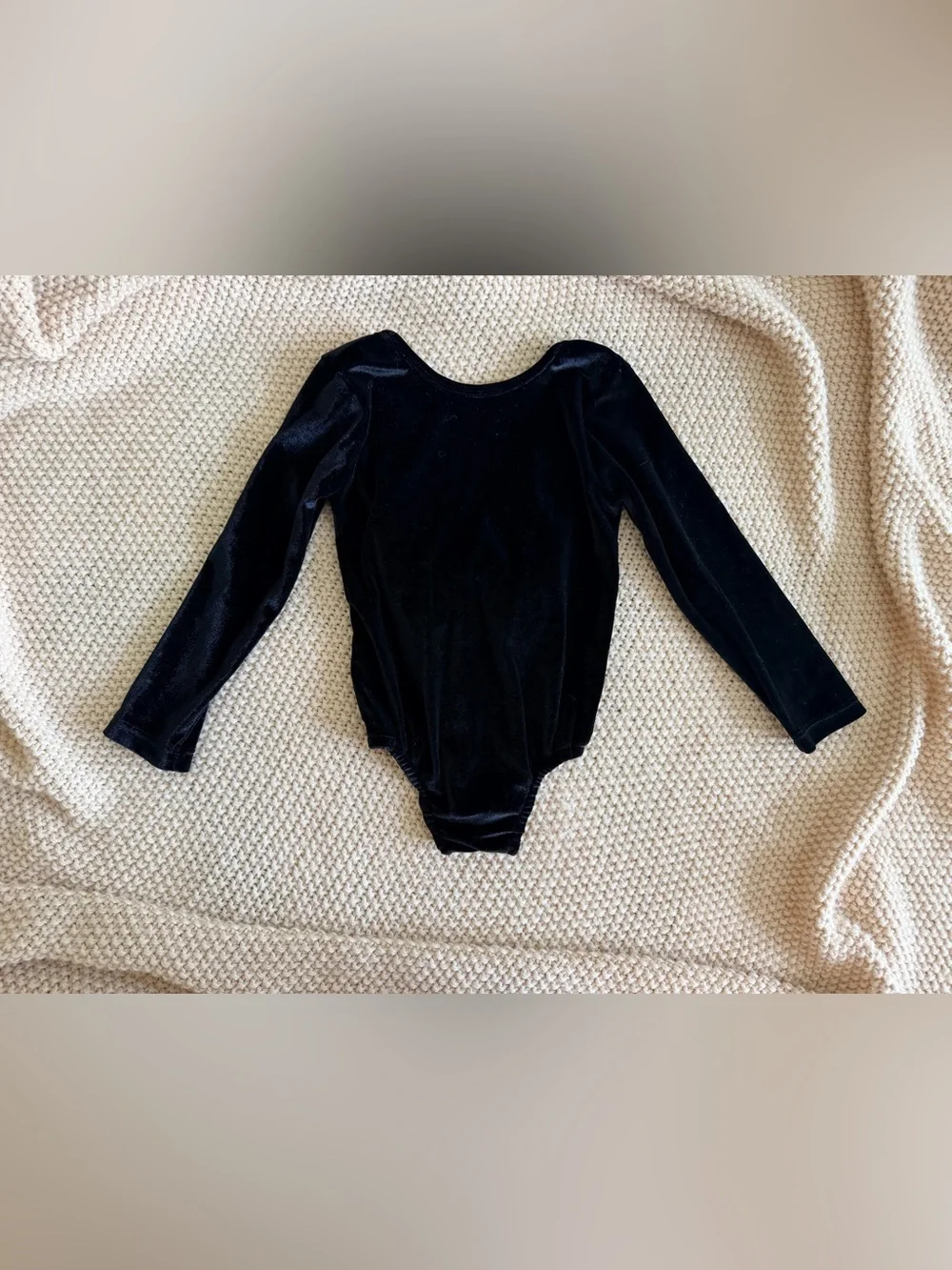 🖤 Bailey’s Blossoms Black Velour Bow Back Bodysuit | 2T | EUC